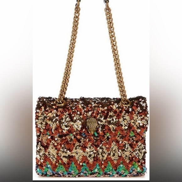 NWT KURT GEIGER MULTI COLOR SEQUINS SHOULDER BAG GORGEOUS!! - Picture 10 of 13